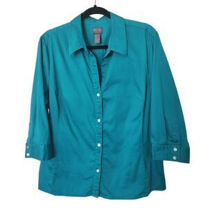 Additions by Chico's Womens Casual Button Front Top Size Chico's 3 = XL